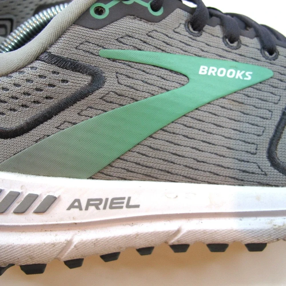 Brooks Ariel 20 Running Shoes‎ Alloy/Blackened Pearl/Green Women's Size 9.5 B